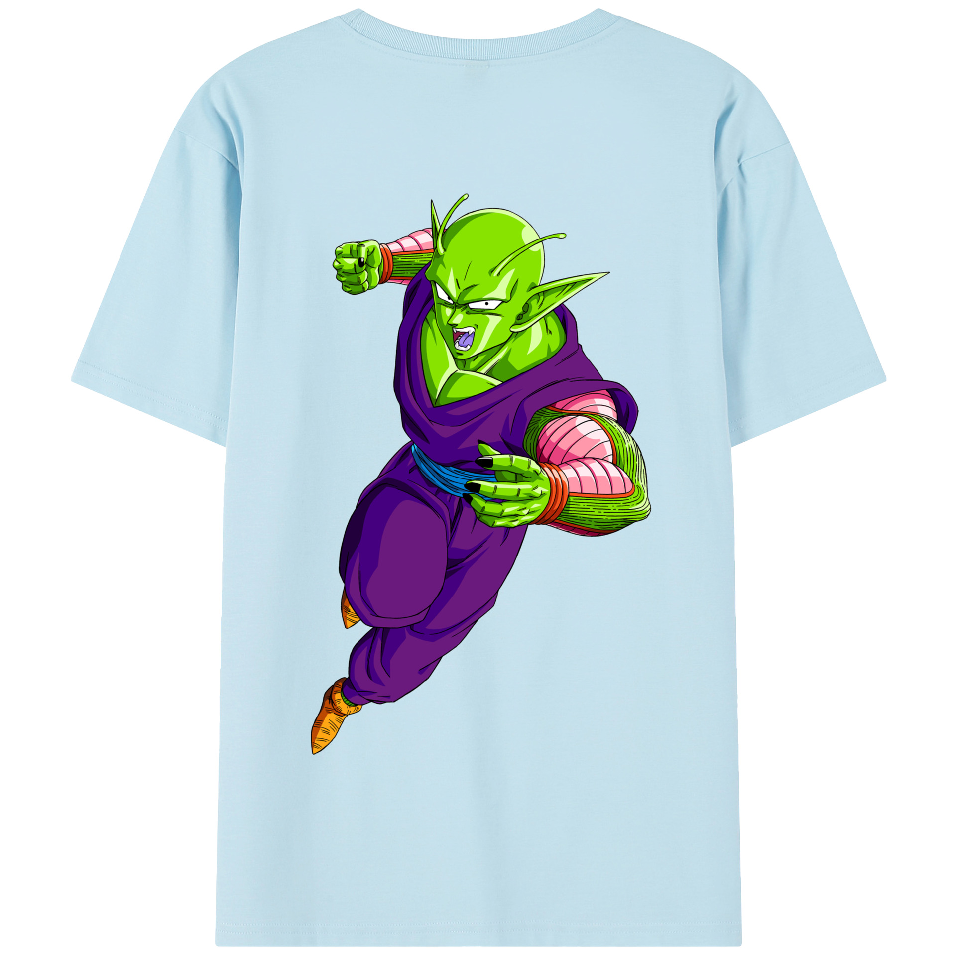 （画像用） ドラゴンボール ピッコロ DRAGON BALL Piccolo 綿100％半袖Tシャツ（背面プリント）